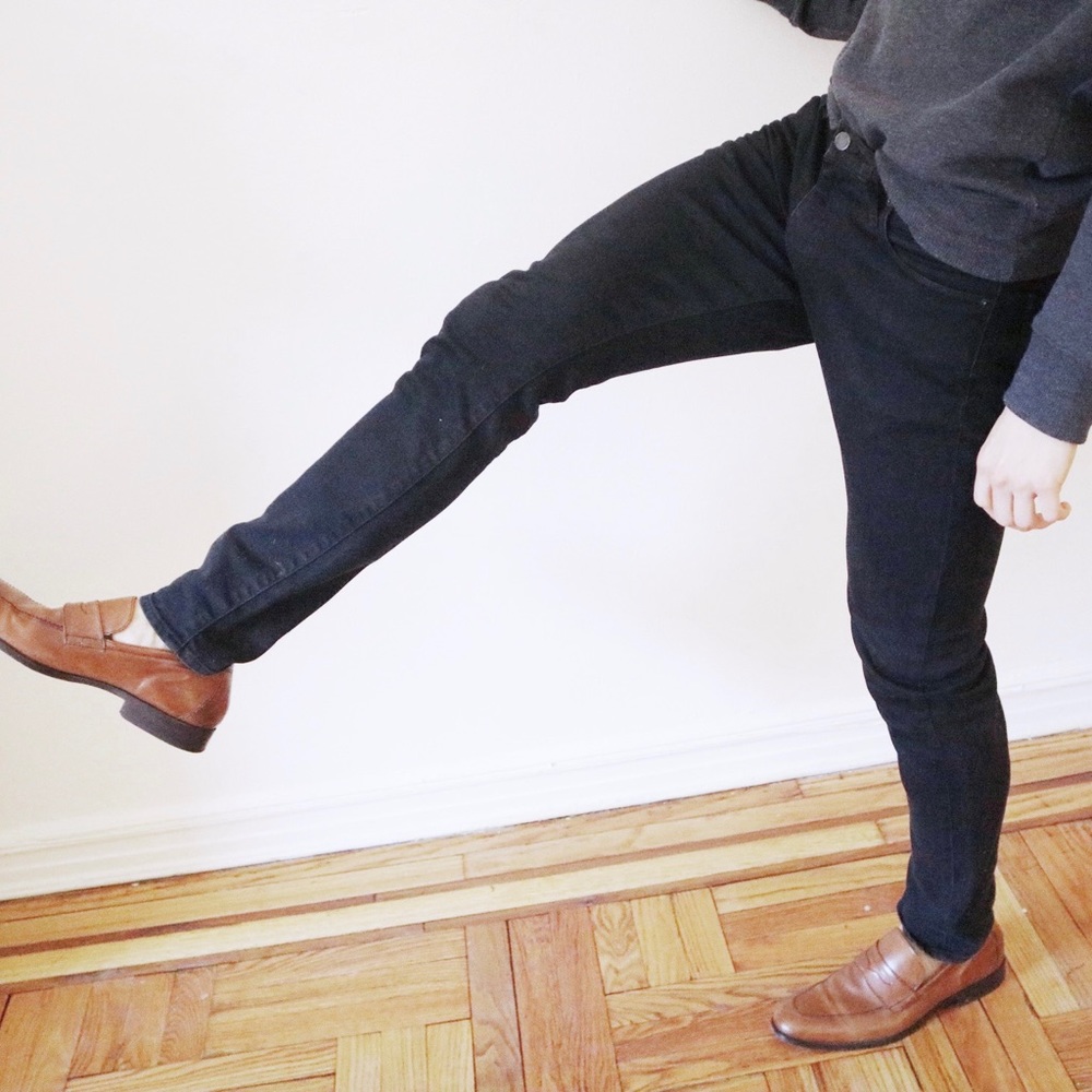 Black skinny jeans